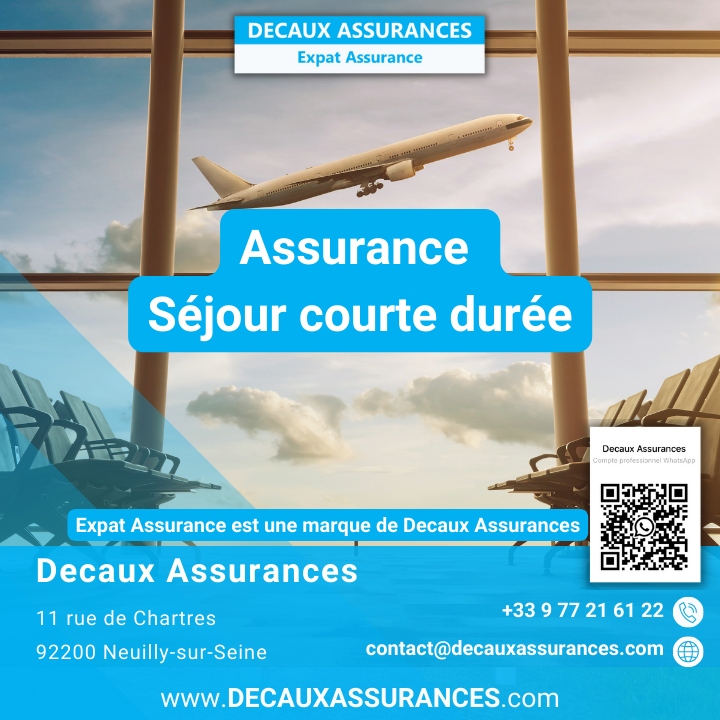 Assurances Expat Assurance - Decaux Assurances - Assurance Séjour courte durée - voyage - santé - Français de l'étranger
